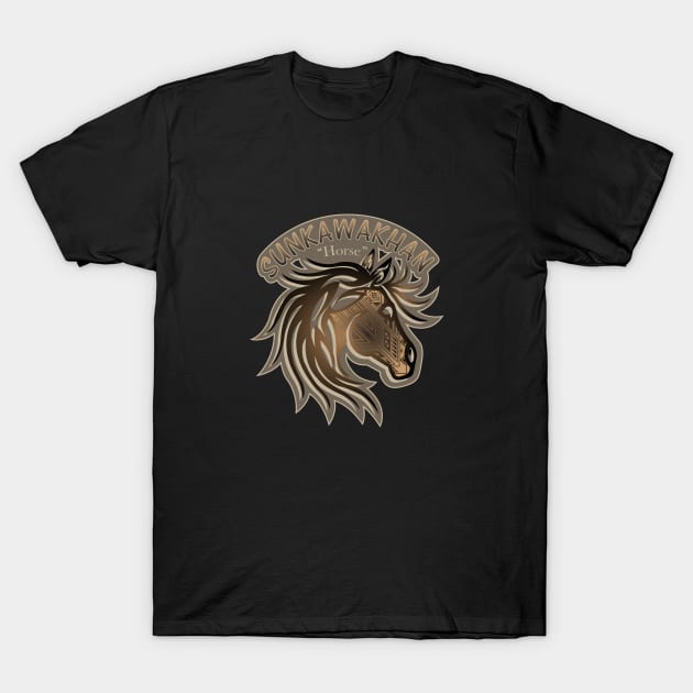 Horse Nation "Brown" T-Shirt by melvinwareagle